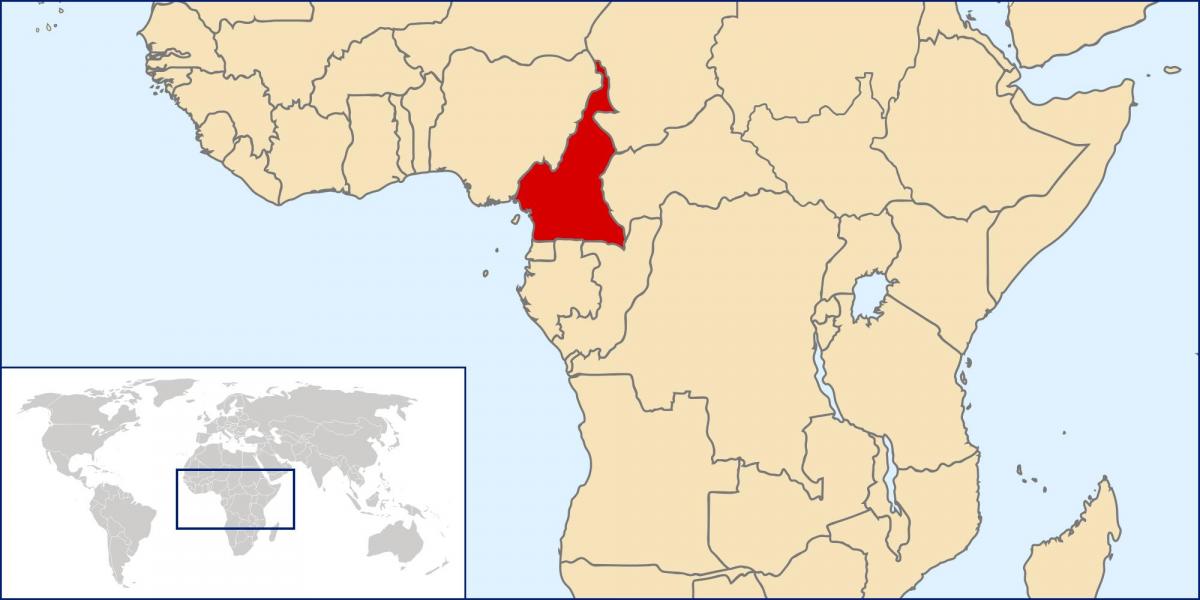 Mapa Kamerun kokapena