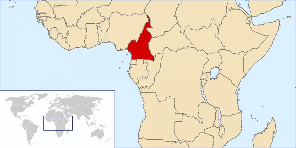 Kamerun kokapena munduko mapa