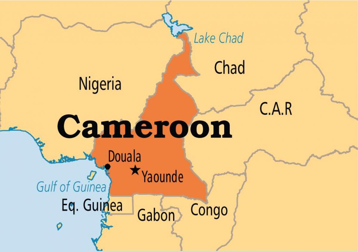 Mapa yaounde Kamerun
