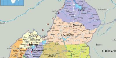 Kamerun eskualde mapa