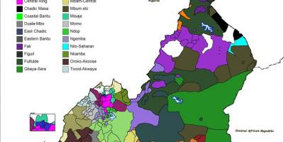 Mapa Kamerun hizkuntza