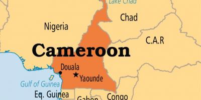 Mapa yaounde Kamerun